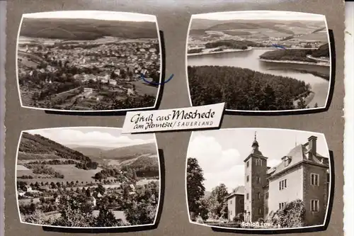 5778 MESCHEDE, Mehrbild, kl. Kugelschreiber Bogen