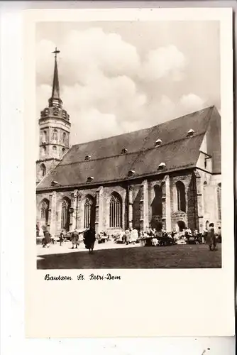 0-8600 BAUTZEN, St. Petri-Dom, Markt, 1954