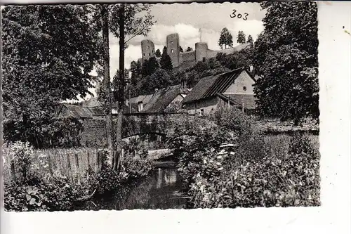 5540 PRÜM - SCHÖNECKEN, Blick auf die Burg, 1959
