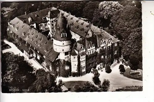 4930 DETMOLD, Schloß, Luftaufnahme