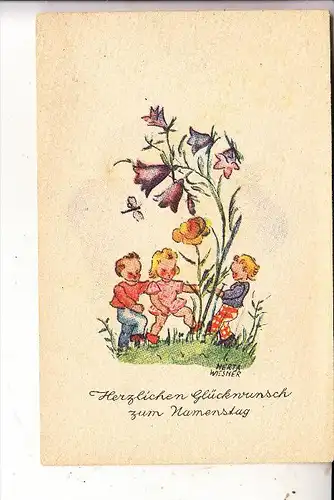 KINDER / Children / Enfants / Bambini / Ninos / Kinderen - Künstler-Karte Hertha Wiesner, Tanzende Kinder