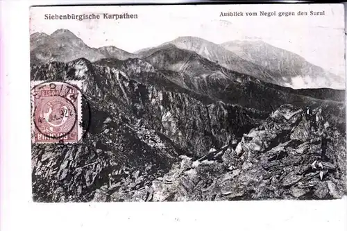ROMANIA / RUMÄNIEN - Siebenbürgische Karpaten, Negoi / Sugul, 1918
