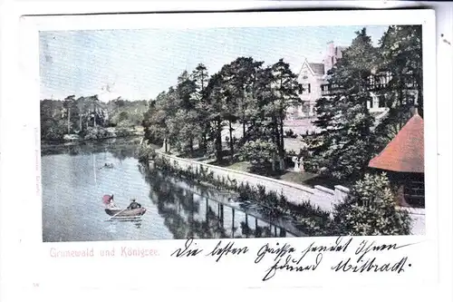 1000 BERLIN - GRUNEWALD, Königsee, 1903