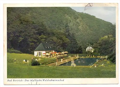 5582 BAD BERTRICH, Waldschwimmbad, 195...