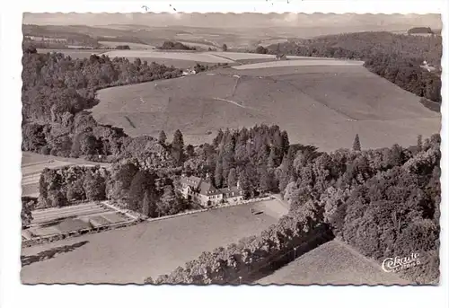 5204 LOHMAR - WAHLSCHEID, Schloss Auel, Luftaufnahme, 1953