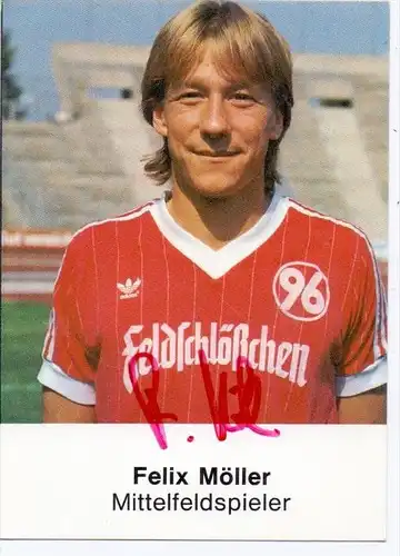 FUSSBALL - HANNOVER 96 - FELIX MÖLLER, Autogramm