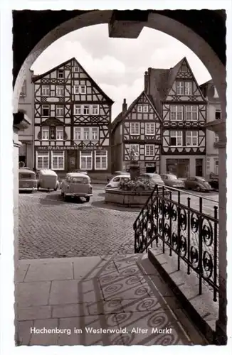 5238 HACHENBURG, Alter Markt, Westerwald Bank, Oldtimer