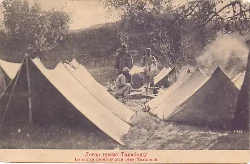 ALBANIA / ALBANIEN - TARABOSH, Montenegrinisches Soldaten Camp