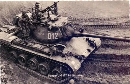 MILITÄR - Panzer / Tank / Chars - M 47 im Manöver, Bundeswehr