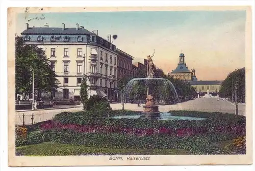 5300 BONN, Kaiserplatz, 1913, color