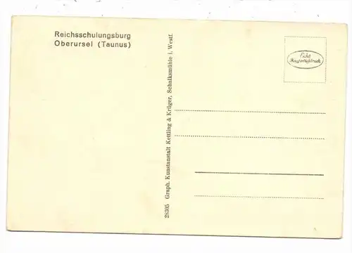 6370 OBERURSEL, Reichsschulungsburg Kestenhöhe, Hörsaal, NS-Zeit