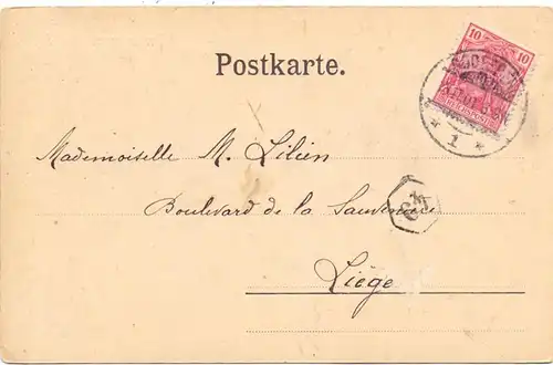 5330 KÖNIGSWINTER - HEISTERBACH, Klosterruine, ca. 1898, 1901 verschickt