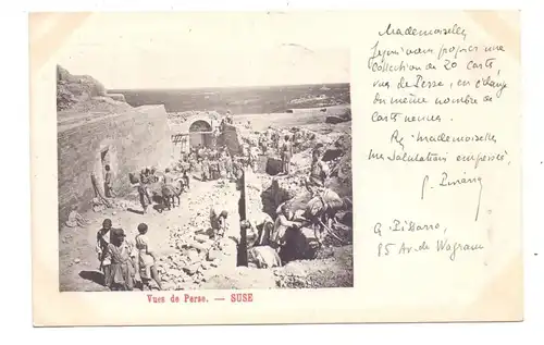 IRAN / PERSIEN - SUSE, Ausgrabungen / Excavations, 1902