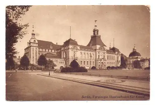 1000 BERLIN - CHARLOTTENBURG, Vereinigte Staatsschulen für Kunst, kl. Druckstelle