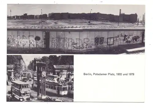 1000 BERLIN, Berliner Mauer, Potsdamer Platz 1932 & 1979