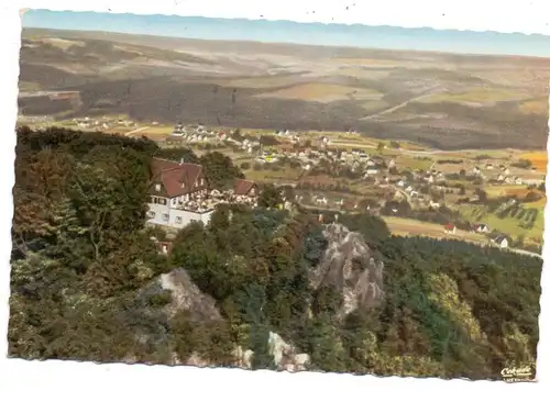 5330 KÖNIGSWINTER - ITTENBACH, Restaurant auf dem Ölberg, Luftaufnahme, 1957