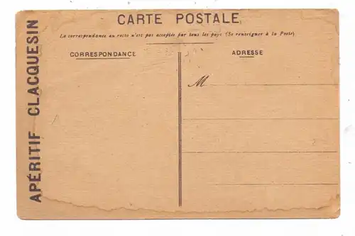 ROSSIJA / RUSSLAND, Militär, Pferdeschlitten, Werbe-Karte APERITIF CLACQUESIN