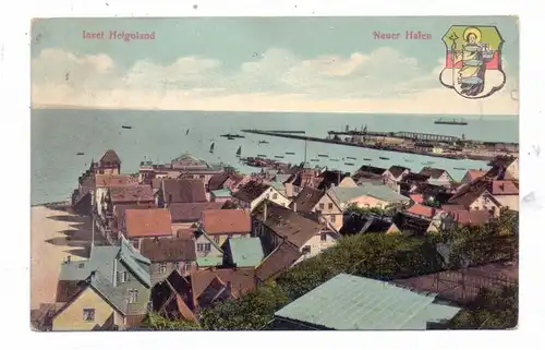 2192 HELGOLAND, Neuer Hafen, 1913