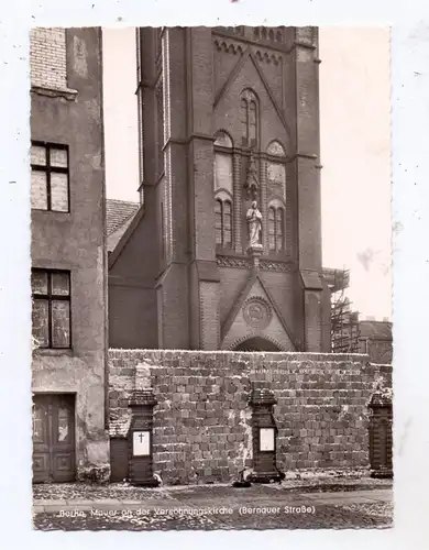 1000 BERLIN, Berliner Mauer, Bernauer Strasse, An der Versöhnungskirche, 1963