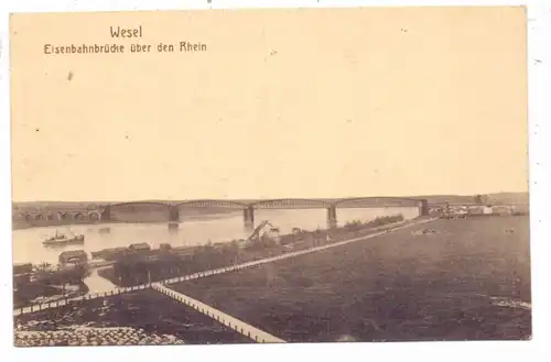 4230 WESEL, Eisenbahnbrücke über den Rhein