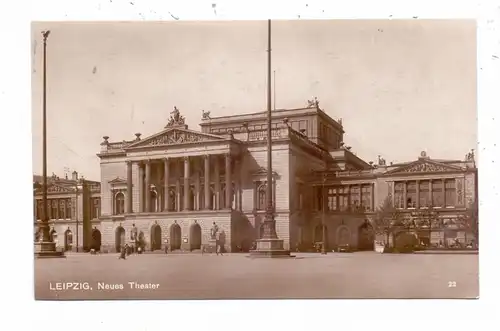 0-7000 LEIPZIG, Neues Theater, Bahnpost LEIPZIG - SAALFELD, 1928