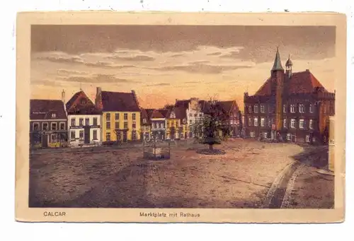 4192 KALKAR, Marktplatz mit Rathaus