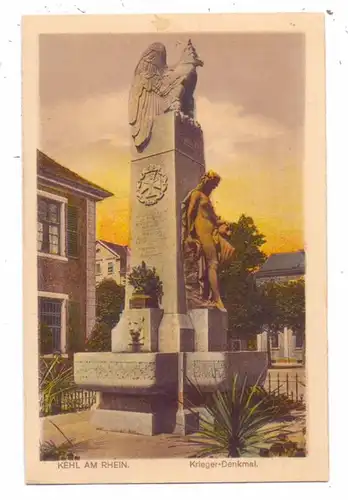 7640 KEHL, Krieger-Denkmal, 1926