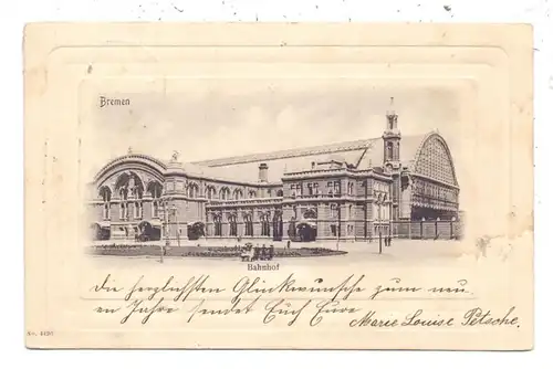 2800 BREMEN, Hauptbahnhof, ca. 1905