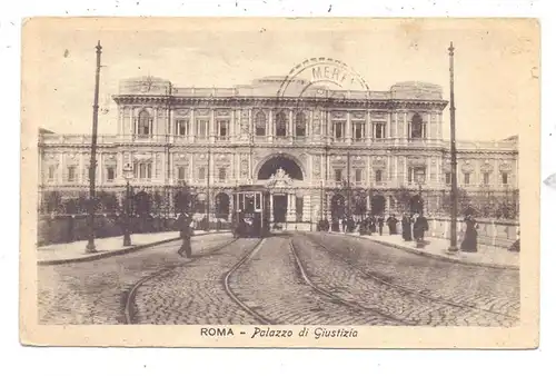 I 00100 ROMA, Palazzo di Giustizia, Tram, 1920