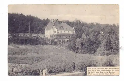 4800 BIELEFELD - STIEGHORST, Sommerfrische & Waldhotel "Stiller Frieden", mäßige Erhaltung, Duchstich