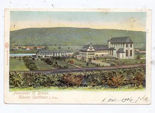 5503 KONZ - KARTHAUS, Pensionat, 1904, color