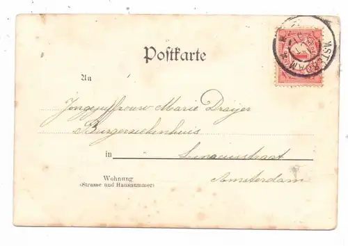 5524 KYLLBURG, Gruss aus..., Wasserfall Ahlbach, 1901, Quirin-Kyllburg