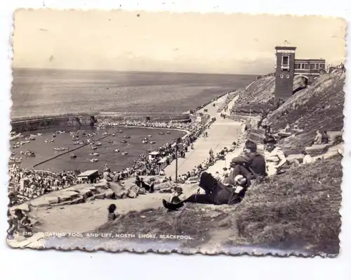 UK - ENGLAND - LANCASHIRE - BLACKPOOL, North Shore, Boating Pool & Lift, 1962
