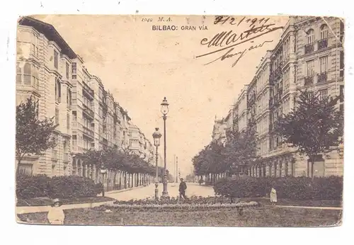 E 48000 BILBAO, Gran Via, 1911, Eckknick