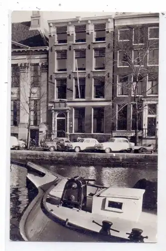 NL - NOORD-HOLLAND - AMSTERDAM, Jeugdherberg "Stadsdoelen", Oldtimer, Binnenschiff, 1961
