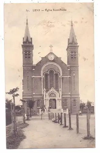 F 62300 LENS, Eglise Saint Pierrre, 1914, deutsche Feldpost