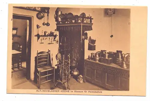 4178 KEVELAER, Museum für Heimatschutz, Alt-Kevelaer Küche