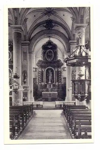 5590 COCHEM - BEILSTEIN, Karmelitenkirche, Innenansicht, 1952