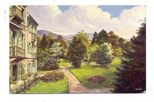 7562 GERNSBACH, Kurhaus Hotel Pfeiffer, 1916, Künstler-Karte