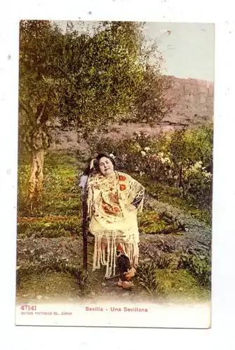 E 46000 VALENCIA, Una Sevillana, Leporello-Heftung