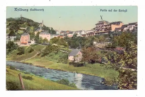 5524 KYLLBURG, Partie auf der Borkyll, 1911, color, Bahnpost "CÖLN - SAARBRÜCKEN"