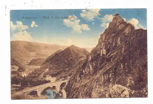 5486 ALTENAHR, Blick in das Langfigtal, 1912