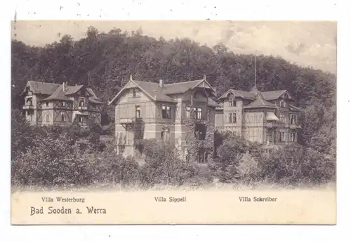 3437 BAD SOODEN - ALLENDORF, Villa Westerburg / Sippell / Schreiber, Bahnpost