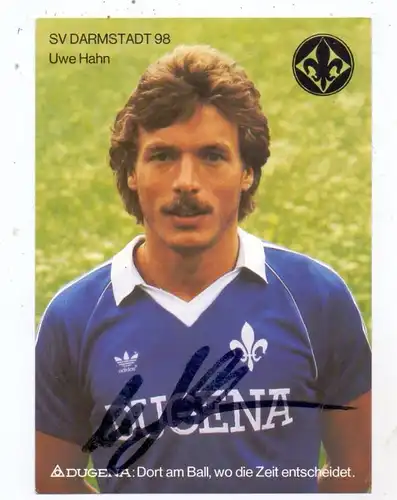SPORT - FUSSBALL - SV DARMSTADT 98 - UWE HAHN, Autogramm
