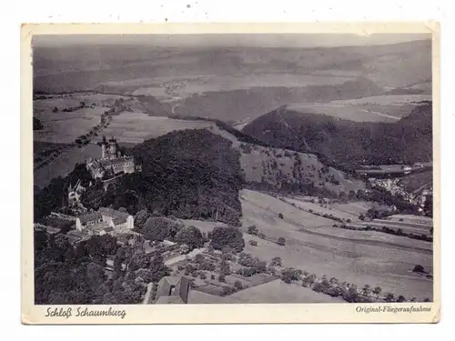 6252 DIEZ - BALDUINSTEIN, Schloß Schaumburg, Luftaufnahme, 1937