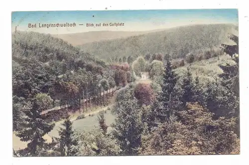 6208 BAD SCHWALBACH, Blick auf den Golfplatz, 1921