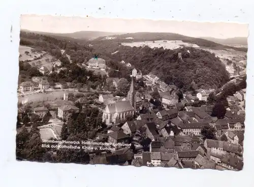 6534 STROMBERG, Blick auf die Katholische Kirche und Kurhaus, 1963