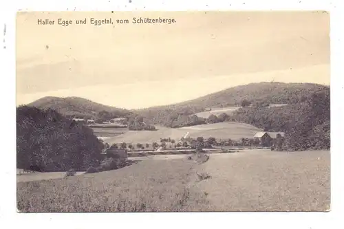 4802 HALLE, Haller Egge und Eggetal vom Schützenberg gesehen
