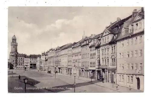 0-8900 GÖRLITZ, Leninplatz, Reichenbacher Turm, 1956