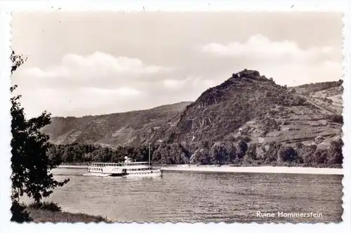 5462 BAD HÖNNINGEN - HAMMERSTEIN, Ruine Hammerstein, Rhein-Dampfer